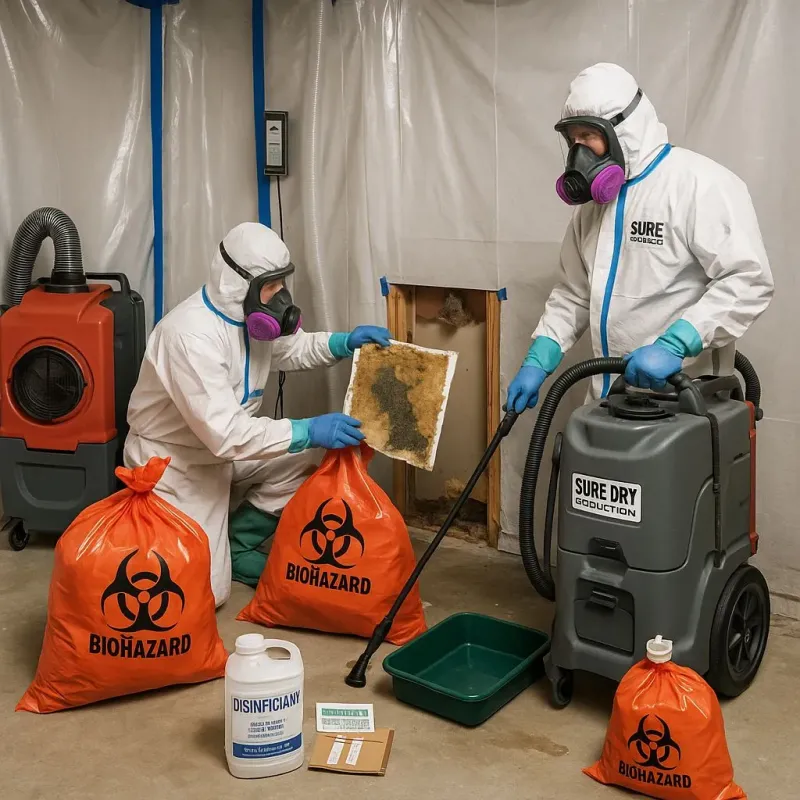 Contaminated Water Handling Protocols process in New Carlisle, OH